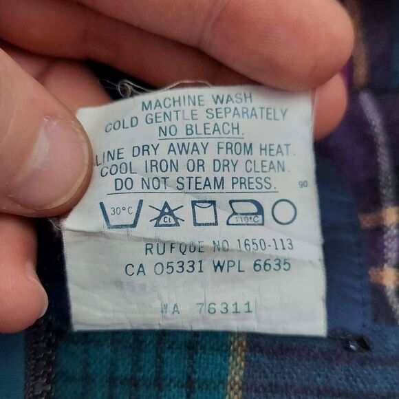 🔥VTG 80's Woolrich Flannel Wool Lined Parka Jacket🔥 - Picture 12 of 13